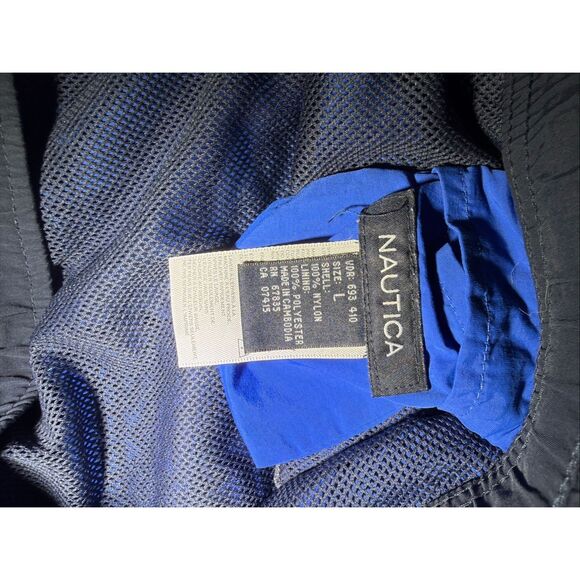 Vintage Nautica Shorts Swim Trunks Blue Mens Size L Large 22” Waist Excellent Co - Picture 6 of 6